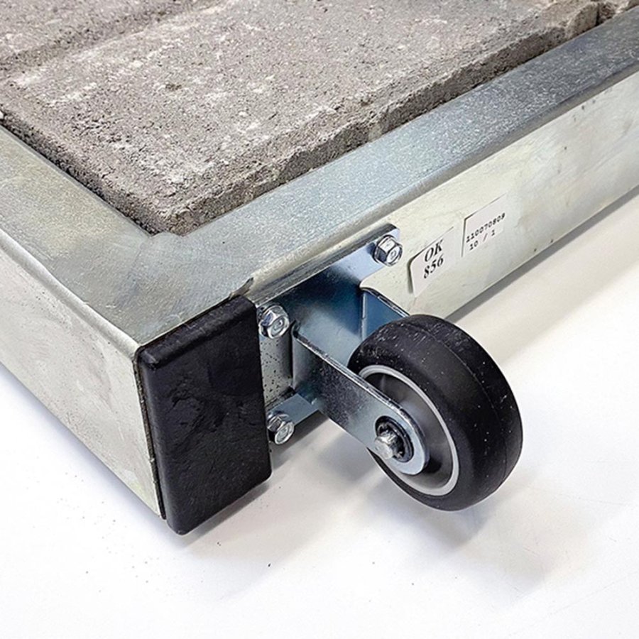 Outdoor Spin-Sign Gadeskilt - 40x79 cm - hvid