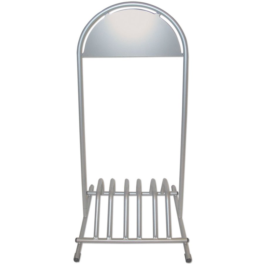 Expo Gotik Gadeskilt med cykelparkering og logoplade - s&oslash;lv