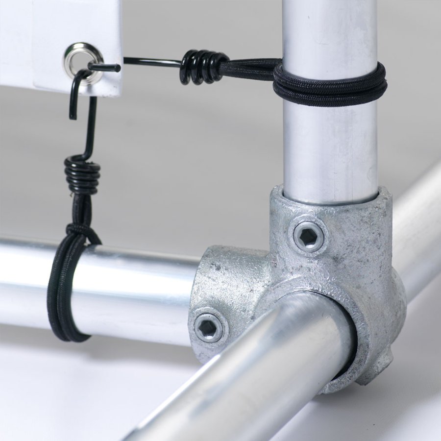 Banner Tube Freestanding Frame, fritst&aring;ende ramme af alur&oslash;r 0,3 mm / &Oslash; 48 mm - 200 x 100 cm