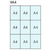 Infobox med magnet, 9 x A4, D27 mm, alu/s&oslash;lv #2