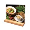 WOOD Block menuholder i akryl A6, lodret/vinklet #1