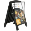 APET frontplade til Compact Plast A-board, A1, black (6153) - 1mm #1